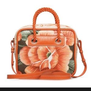 NWT Balenciaga blanket square small floral runway shoulder Crossbody bag RARE